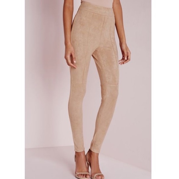 Missguided Pants - Misguided Faux Suede High Waist Pants NWT